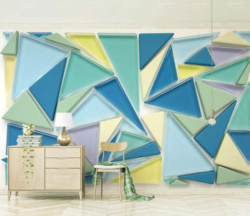 3D Colored Triangle WC122 Wall Murals