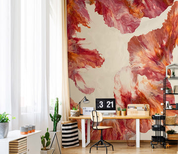 3D Red Light Brown 40036 Valerie Latrice Wall Mural Wall Murals