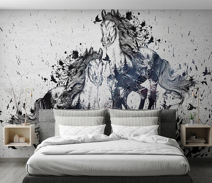3D Art Horse 315 Wall Murals Wallpaper AJ Wallpaper 2 