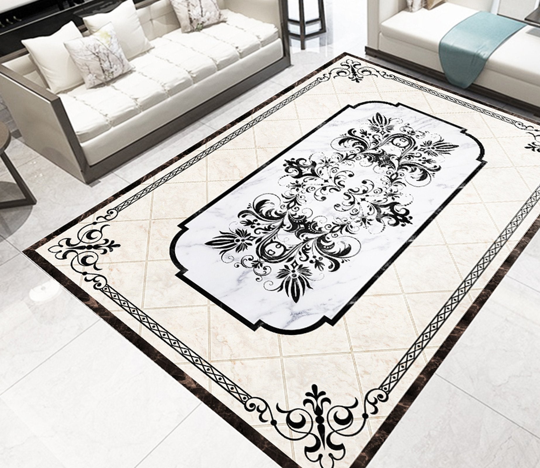 3D Religious Pattern WG238 Floor Mural Wallpaper AJ Wallpaper 2 