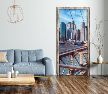 3D Bridge Harbour Building 10711 Assaf Frank Door Mural