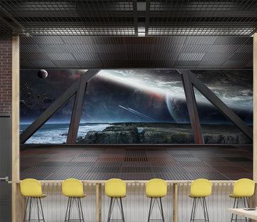 3D Black Sea WC086 Wall Murals