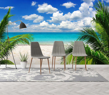 3D Beach Coconut Palm 16 Wall Murals Wallpaper AJ Wallpaper 2 