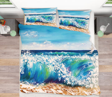 3D Painted Waves 481 Skromova Marina Bedding Bed Pillowcases Quilt