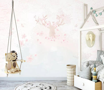 3D Pink Forest WC33 Wall Murals Wallpaper AJ Wallpaper 2 