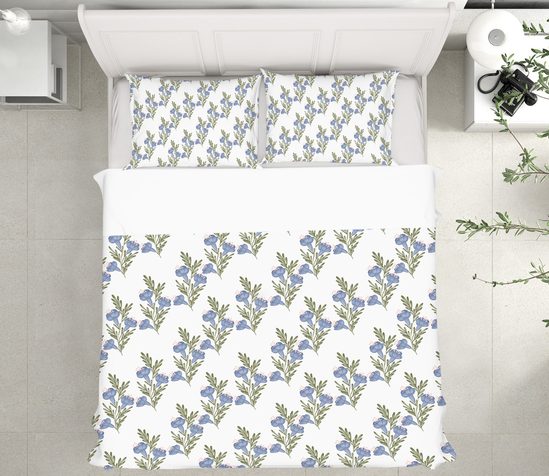 3D Blue Flowers Pattern 109153 Kashmira Jayaprakash Bedding Bed Pillowcases Quilt
