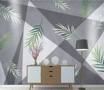 3D Leaf Geometry WC83 Wall Murals Wallpaper AJ Wallpaper 2 