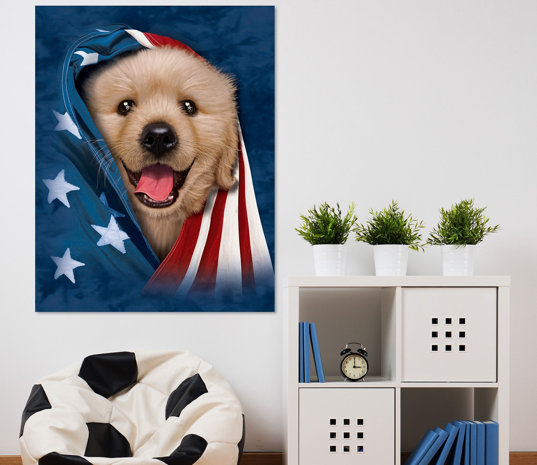 3D Cute Dog 001 Vincent Hie Wall Sticker