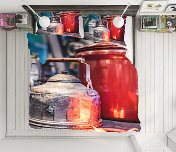 3D Iron Kettle 8524 Beth Sheridan Bedding Bed Pillowcases Quilt