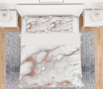 3D Gold Pink 028 Uta Naumann Bedding Bed Pillowcases Quilt