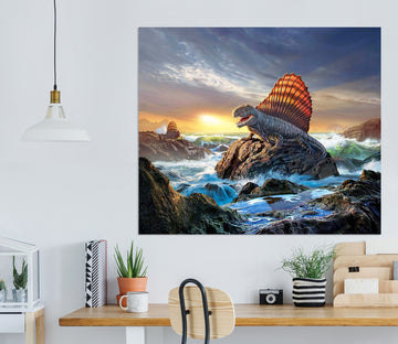 3D Tsunami Monster 014 Jerry LoFaro Wall Sticker