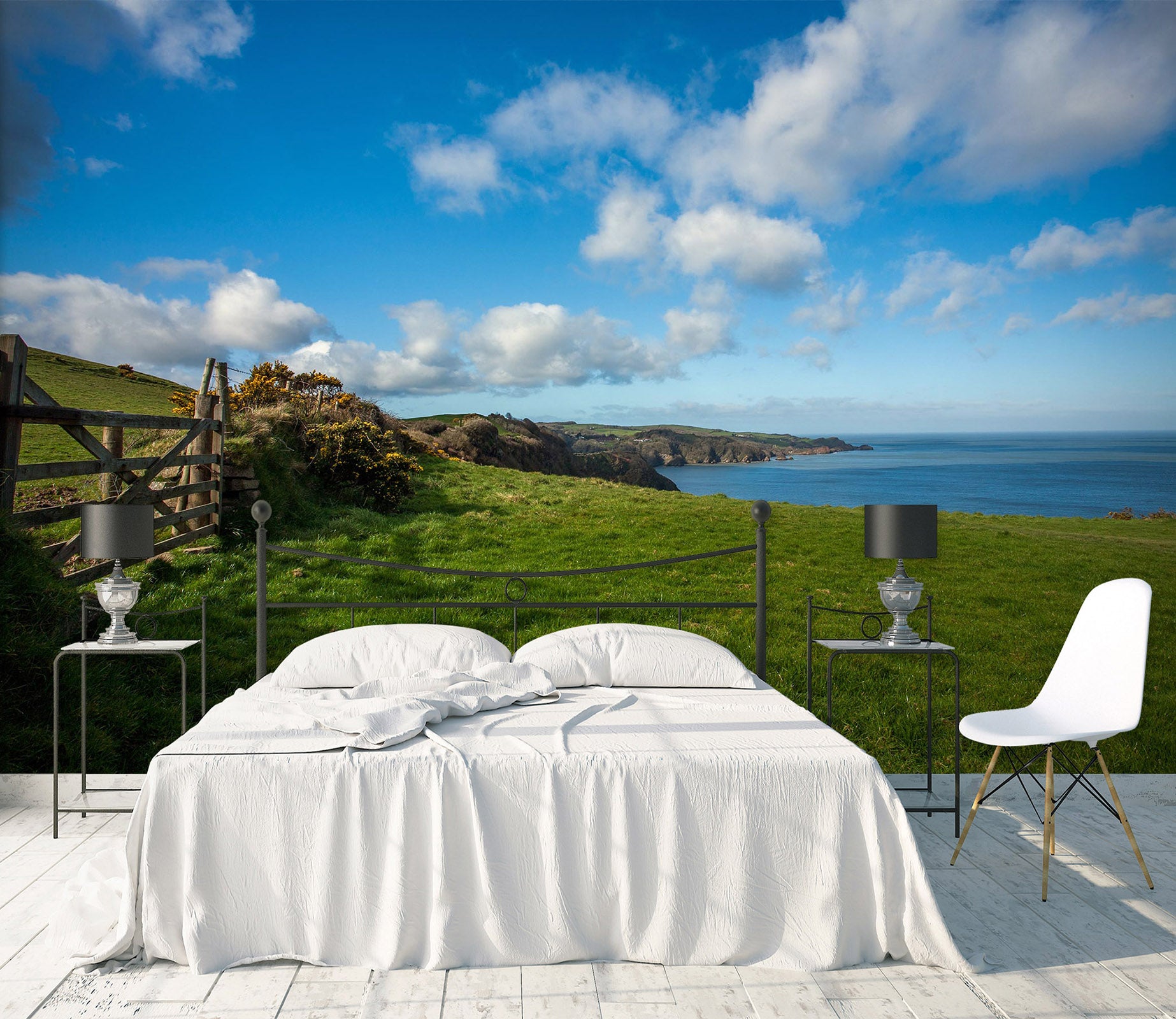 3D Grassland Sky 1676 Wall Murals