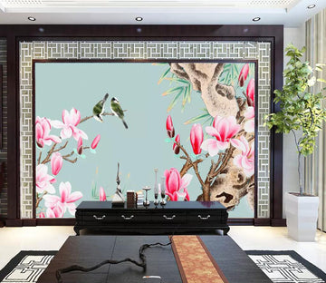 3D Flower Bird WC35 Wall Murals Wallpaper AJ Wallpaper 2 