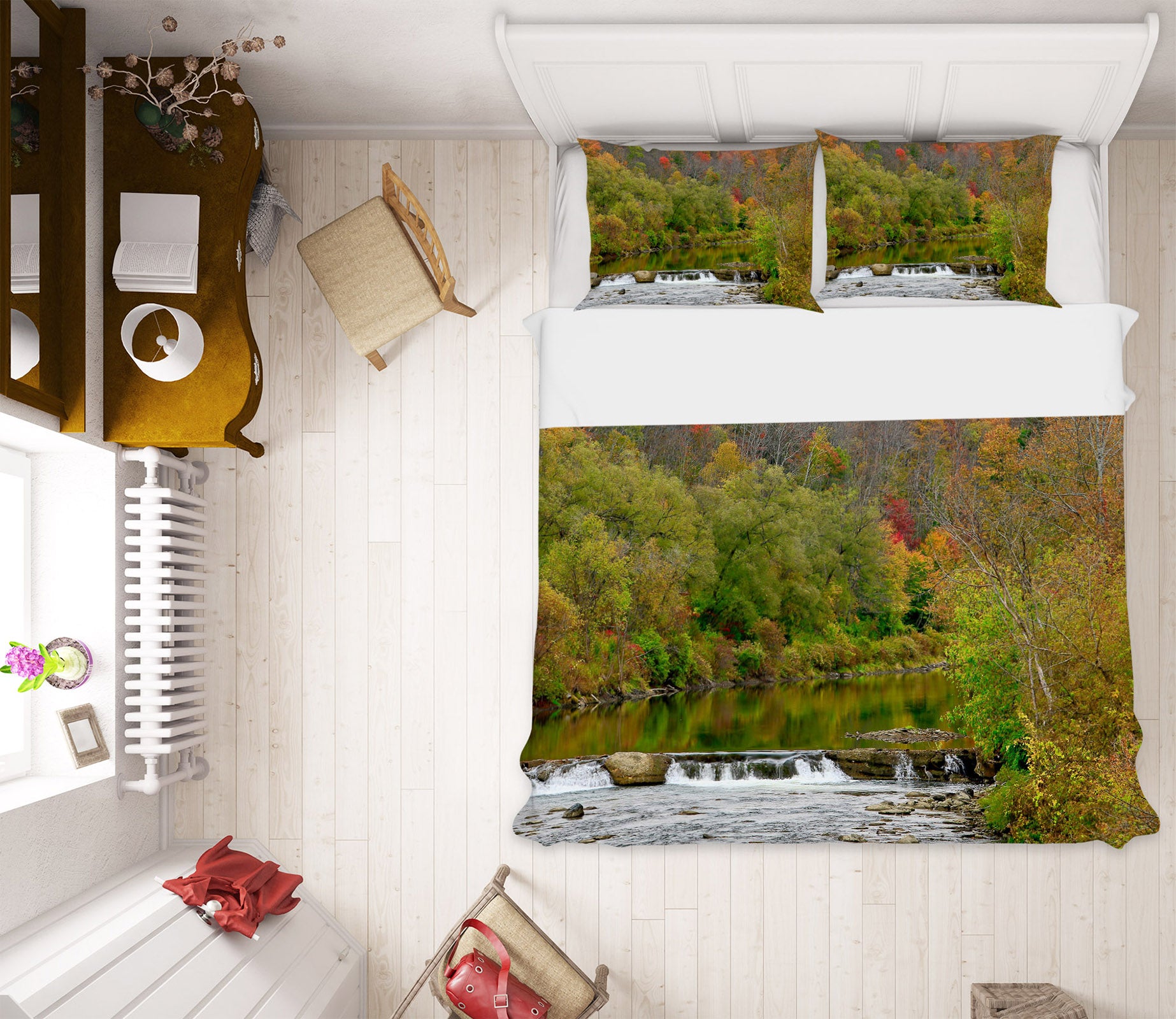 3D Forest 11181 Kathy Barefield Bedding Bed Pillowcases Quilt