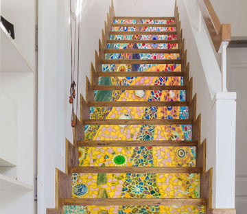 3D Mosaic Pattern 646 Stair Risers Wallpaper AJ Wallpaper 