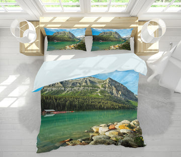 3D Lake Louise Wildflowers 2117 Kathy Barefield Bedding Bed Pillowcases Quilt