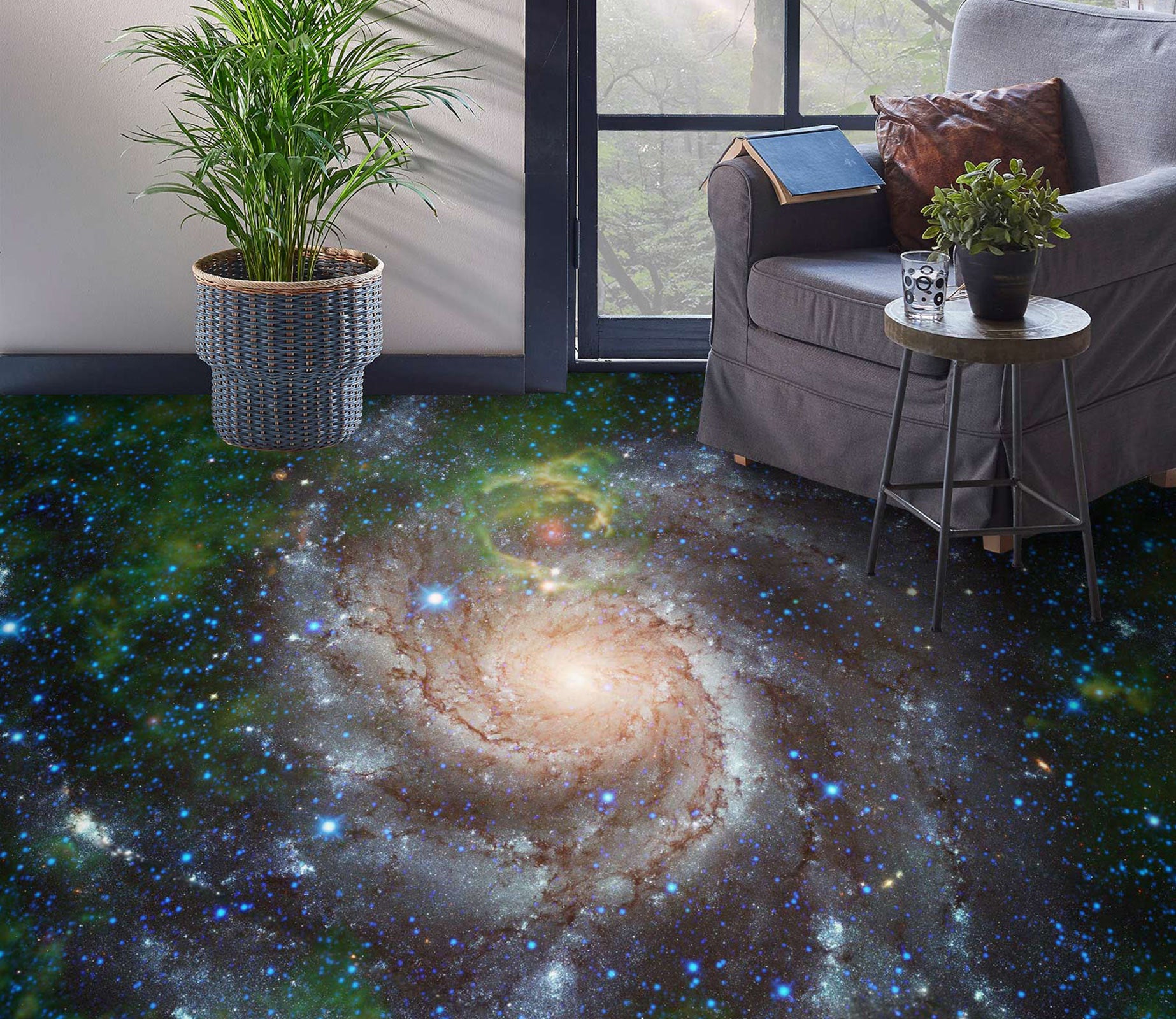 3D Galaxy Vortex Dream 418 Floor Mural  Wallpaper Murals Rug & Mat Print Epoxy waterproof bath floor