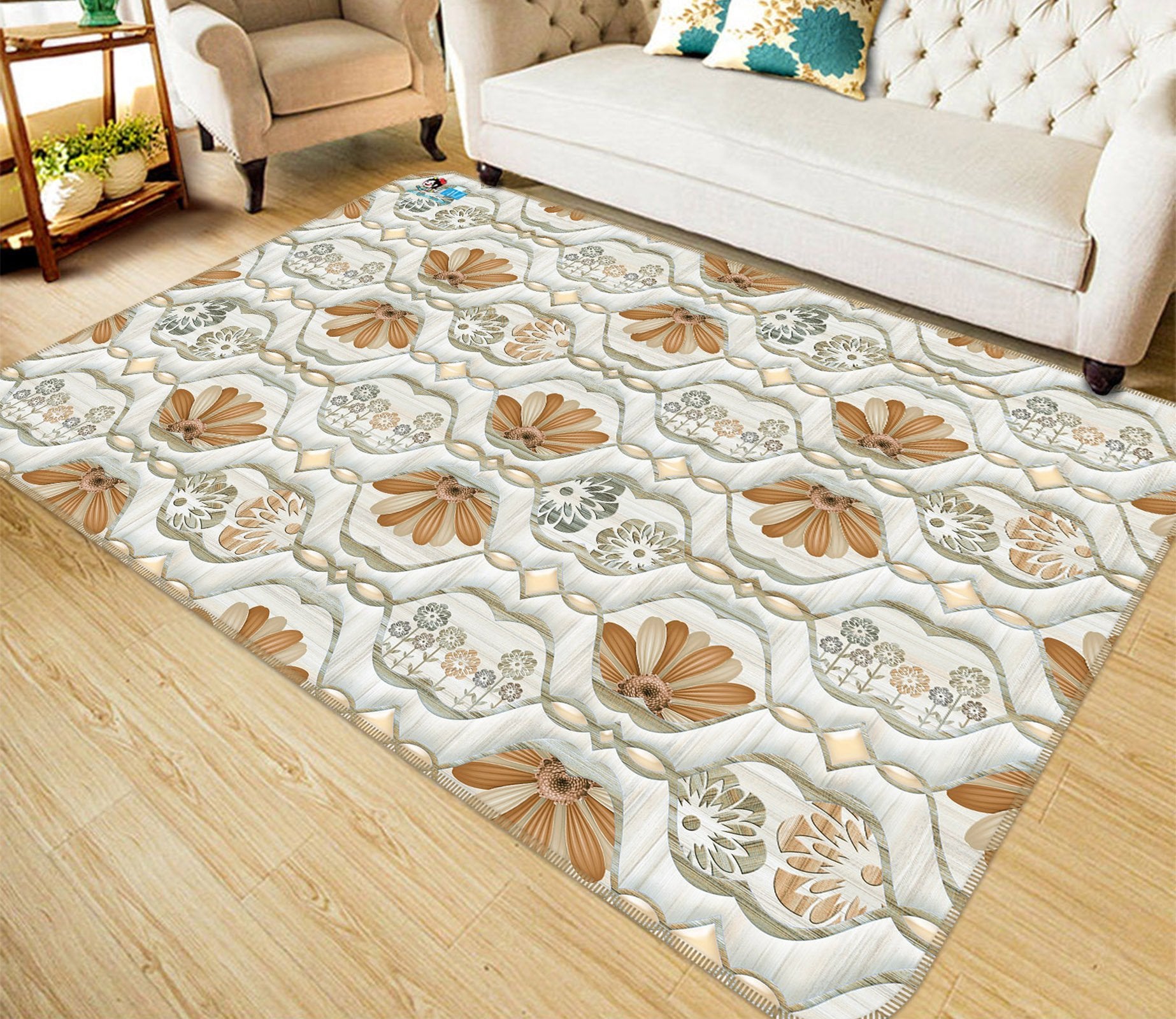 3D Mouth Type Flower 33 Non Slip Rug Mat Mat AJ Creativity Home 