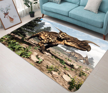 3D Short Legged Dragon 49 Non Slip Rug Mat Mat AJ Creativity Home 