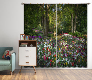 3D Green Forest 146 Marco Carmassi Curtain Curtains Drapes