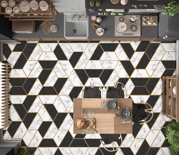 3D Black And White Color 718 Floor Mural  Wallpaper Murals Rug & Mat Print Epoxy waterproof bath floor