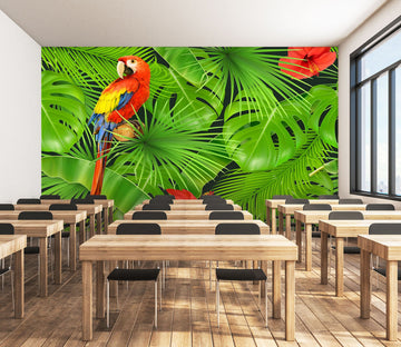 3D Red Parrot 183 Wall Murals Wallpaper AJ Wallpaper 2 