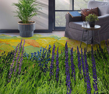 3D Grass Flower Bush 9555 Allan P. Friedlander Floor Mural  Wallpaper Murals Self-Adhesive Removable Print Epoxy