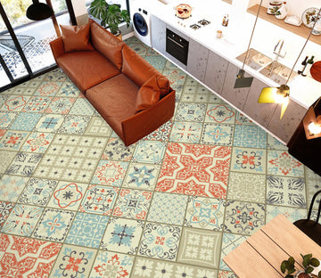 3D Retro Pattern Design 646 Floor Mural  Wallpaper Murals Rug & Mat Print Epoxy waterproof bath floor