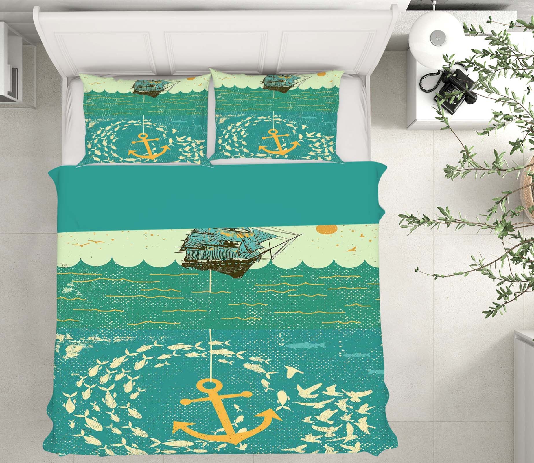 3D School Of Fish 2106 Showdeer Bedding Bed Pillowcases Quilt