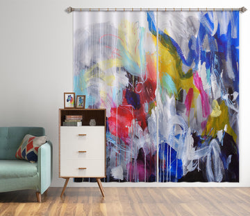 3D Color Watercolor 2427 Misako Chida Curtain Curtains Drapes