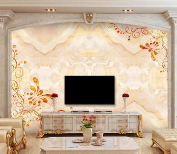 3D Yellow Pattern WC40 Wall Murals Wallpaper AJ Wallpaper 2 
