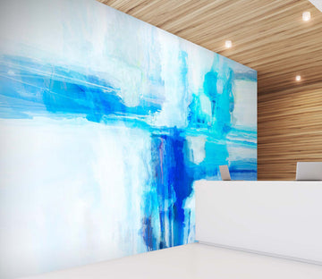 3D Blue Waterfall 1424 Michael Tienhaara Wall Mural Wall Murals