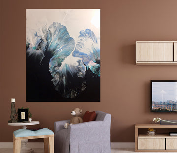 3D Black Blue Pattern 8165 Valerie Latrice Wall Sticker