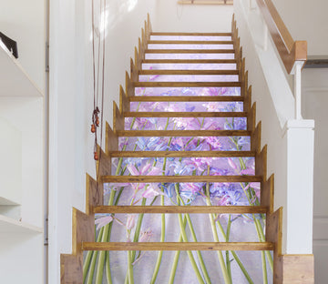 3D Purple Flower 99150 Assaf Frank Stair Risers