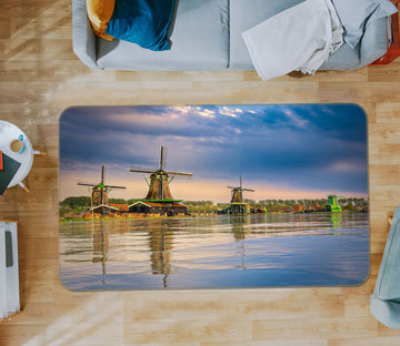 3D River Windmill 1080 Marco Carmassi Rug Non Slip Rug Mat