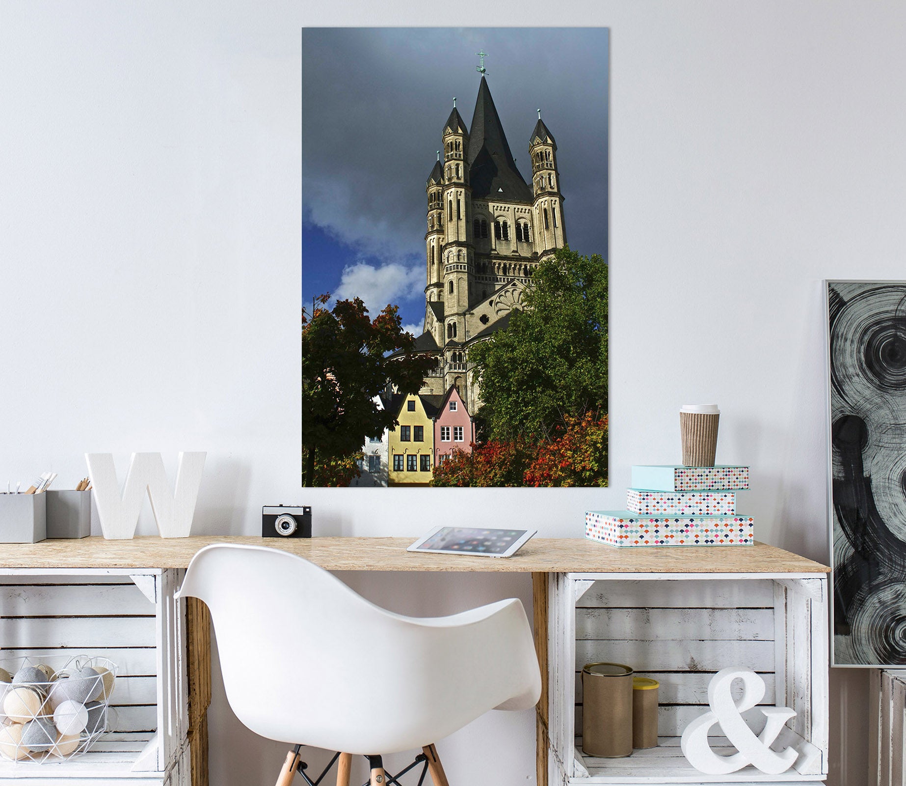 3D Hilltop Castle 042 Kathy Barefield Wall Sticker