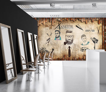 3D Man Pipe 072 Wall Murals Wallpaper AJ Wallpaper 2 