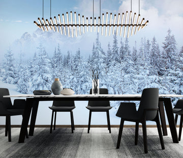 3D Snow Forest 57124 Wall Murals