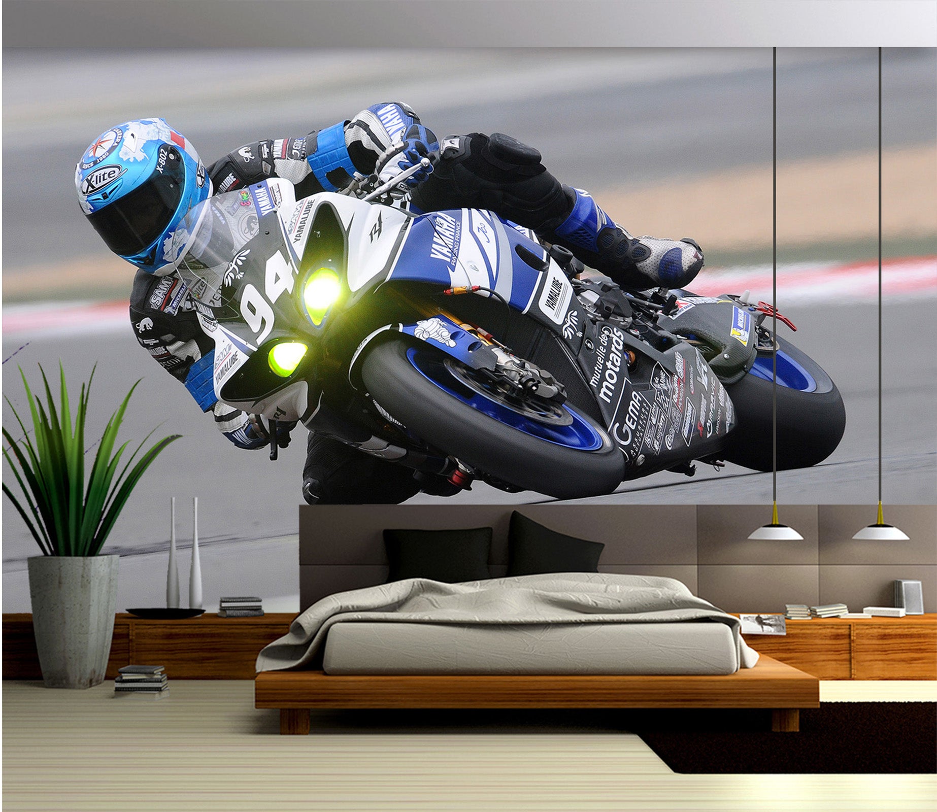 3D Motorcycle Driving 052 Vehicle Wall Murals