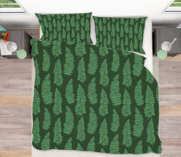 3D Leaves Green 109109 Kashmira Jayaprakash Bedding Bed Pillowcases Quilt