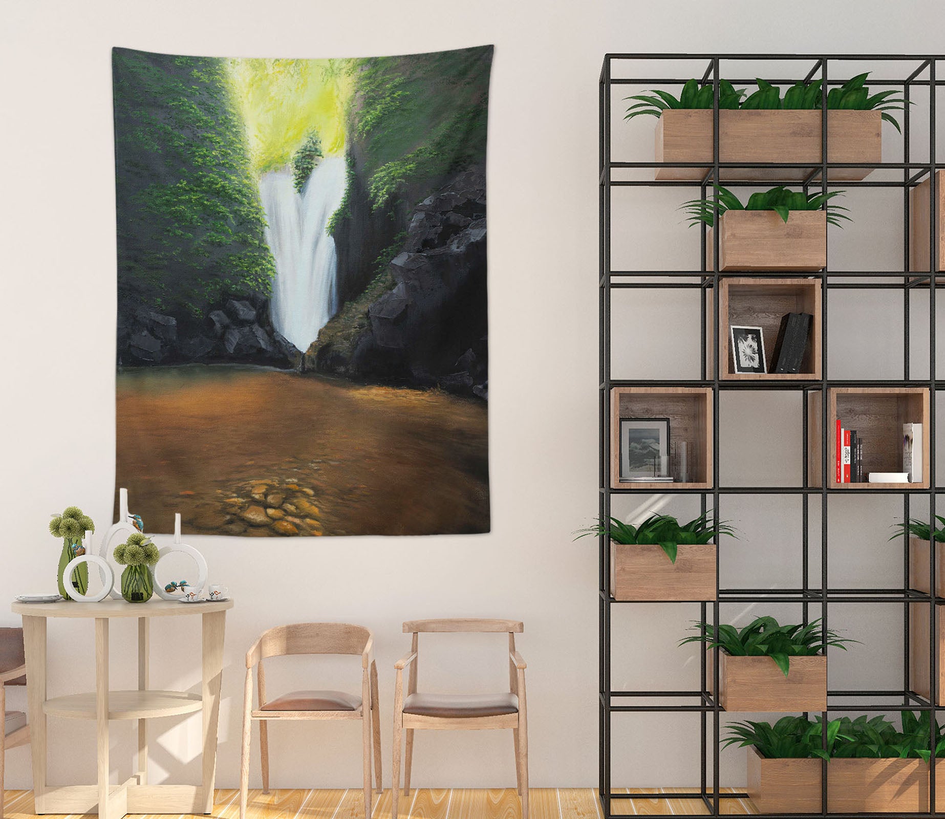 3D Waterfall Stone 5288 Marina Zotova Tapestry Hanging Cloth Hang