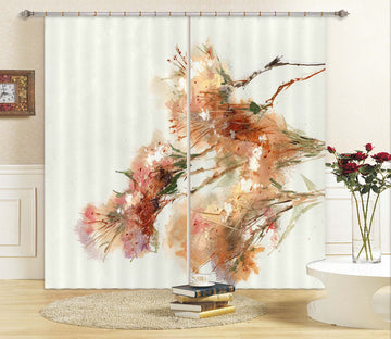 3D Colored Flower 003 Anne Farrall Doyle Curtain Curtains Drapes