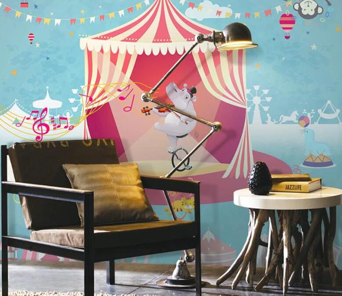 3D Hippo Show 422 Wall Murals Wallpaper AJ Wallpaper 2 