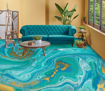 3D Glamour Green Texture 1167 Floor Mural  Wallpaper Murals Self-Adhesive Removable Print Epoxy