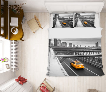 3D Bridge Taxi 85198 Assaf Frank Bedding Bed Pillowcases Quilt