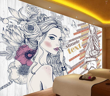 3D Beautiful Girl 141 Wall Murals Wallpaper AJ Wallpaper 2 