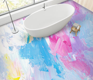 3D Sweet Color Paints 1301 Floor Mural  Wallpaper Murals Self-Adhesive Removable Print Epoxy