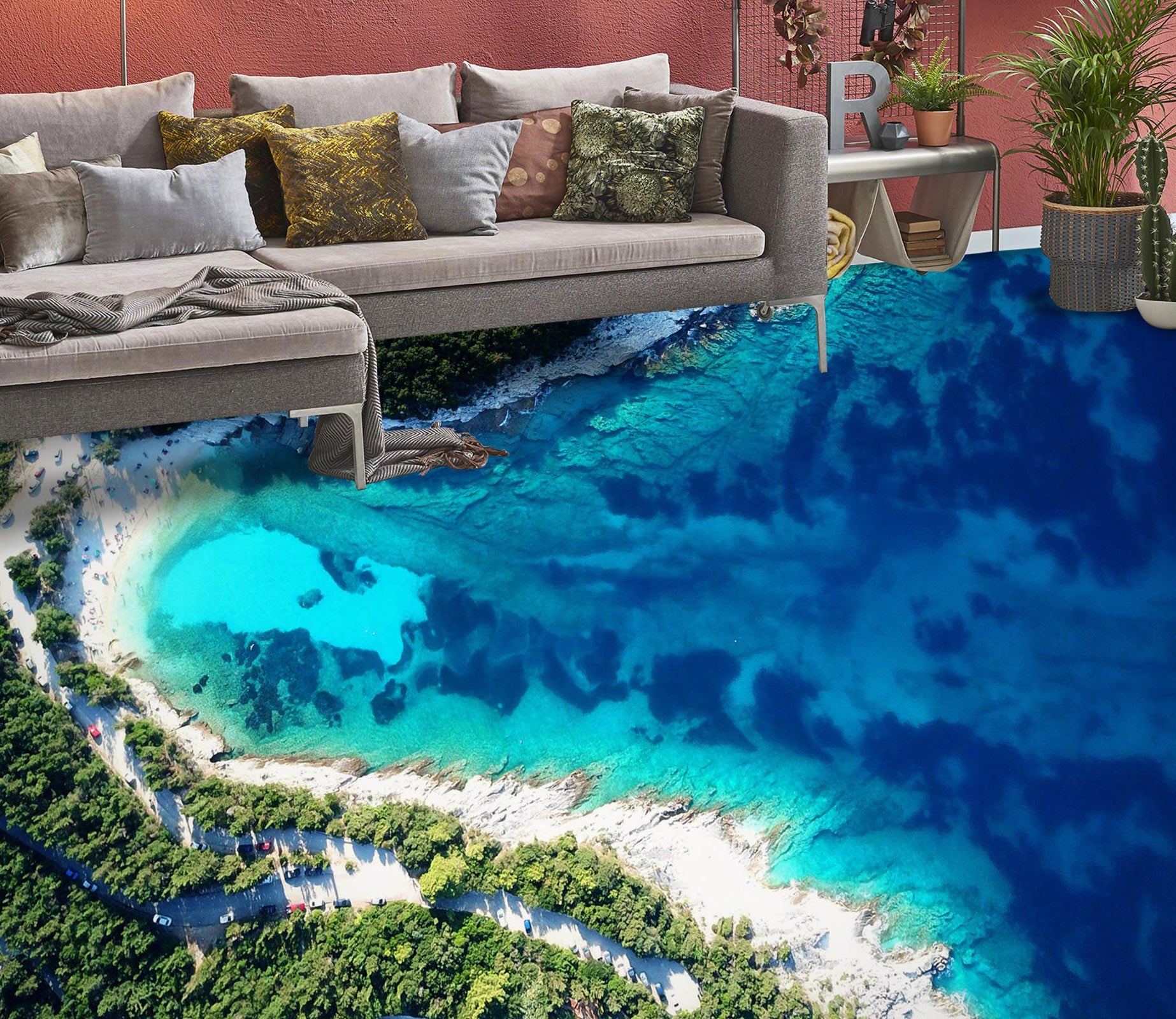 3D Dream Blue Sea Story 142 Floor Mural  Wallpaper Murals Rug & Mat Print Epoxy waterproof bath floor