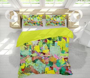 3D Green Paint Pattern 1079 Allan P. Friedlander Bedding Bed Pillowcases Quilt