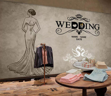 3D Fashion Lady WC30 Wall Murals Wallpaper AJ Wallpaper 2 